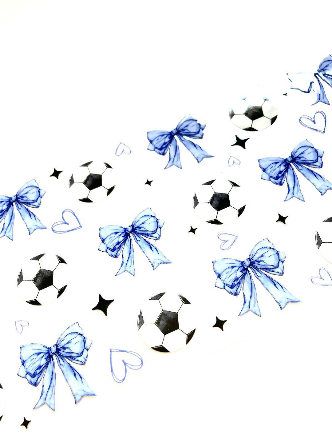Soccer And Bows Cup Wrap