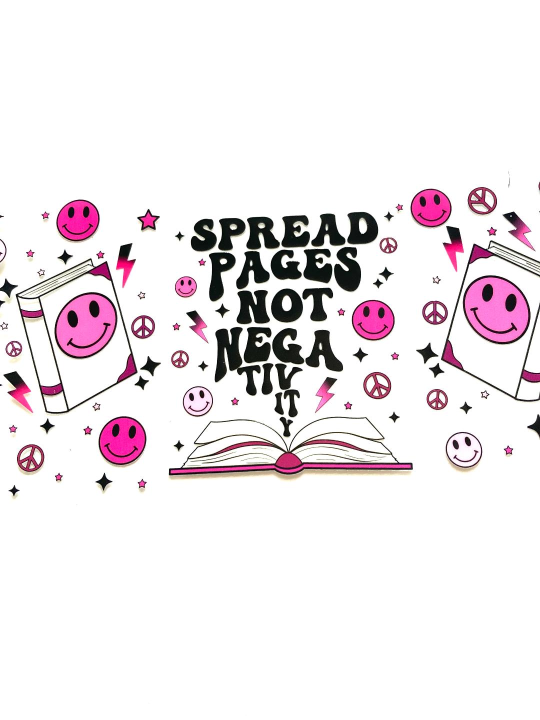 spread Pages Not Negativity Cup Wrap