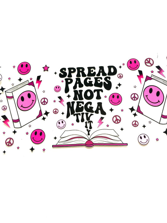 spread Pages Not Negativity Cup Wrap