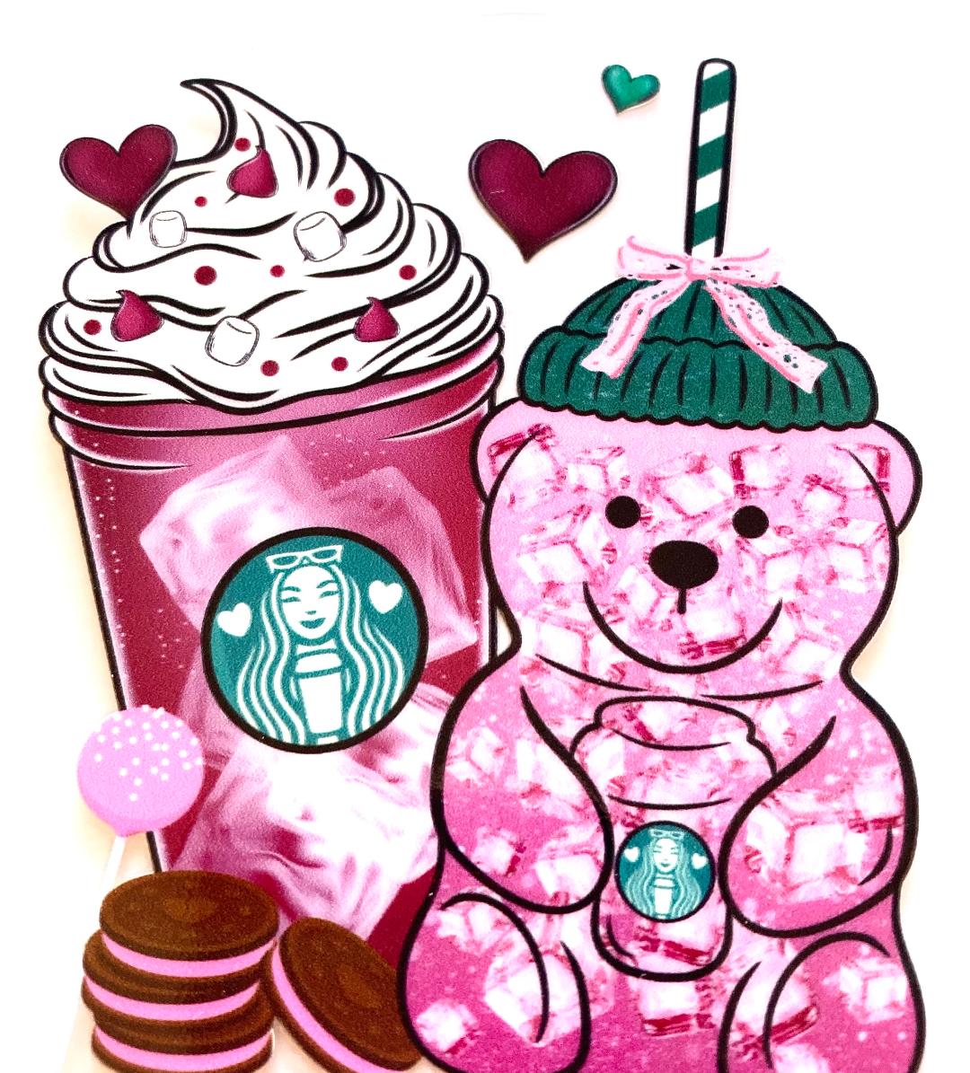 Starbuck Bear Coffee Cup Wrap
