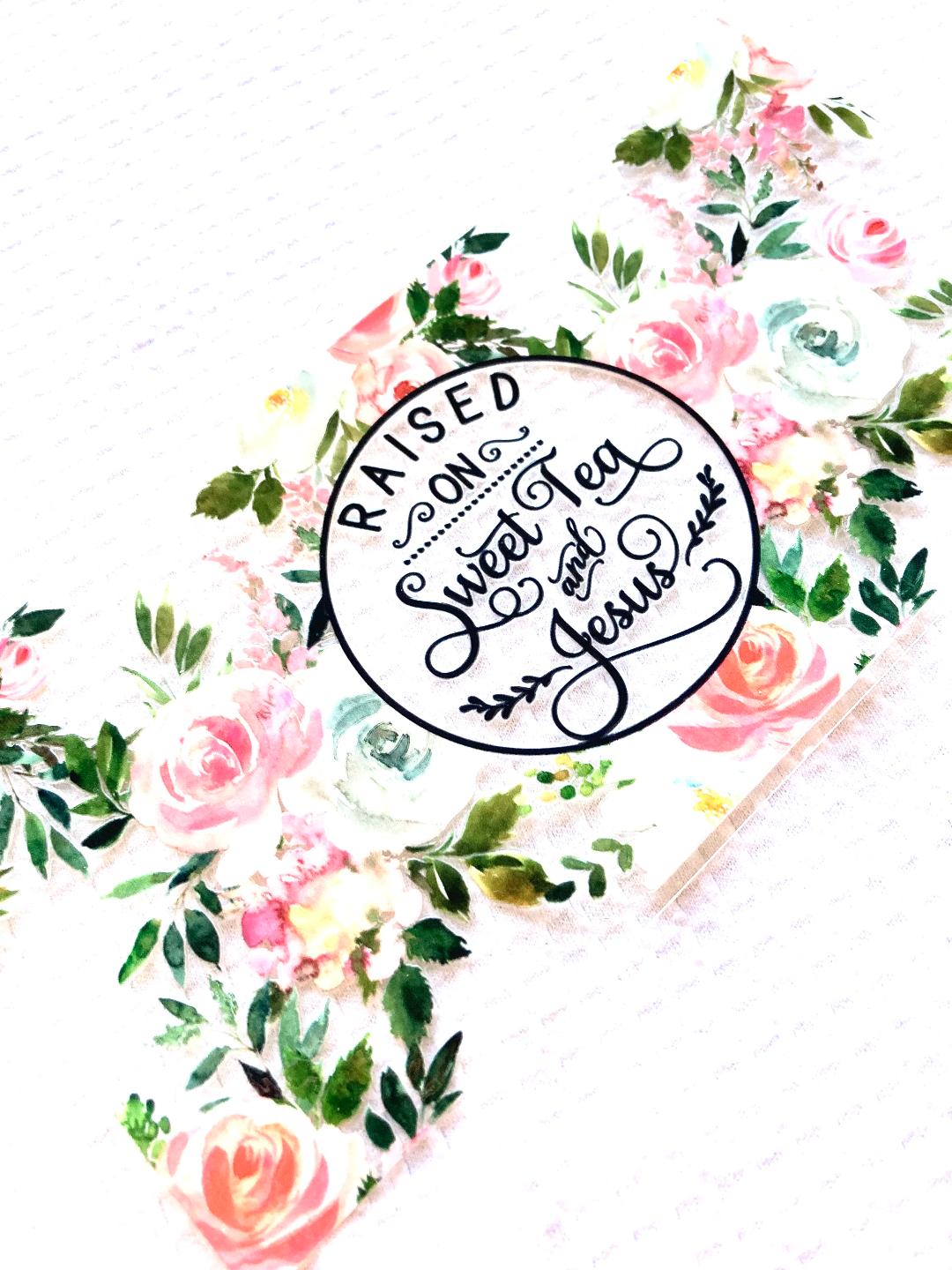 Raised On Sweet Tea And Jesus Cup Wrap