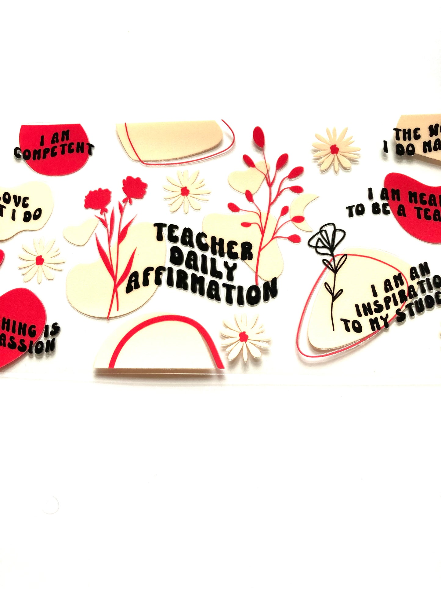 Teacher Daily Affirmation Cup Wrap