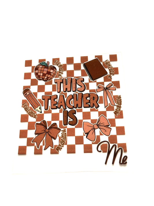 This Teacher Is Me Cup Wrap
