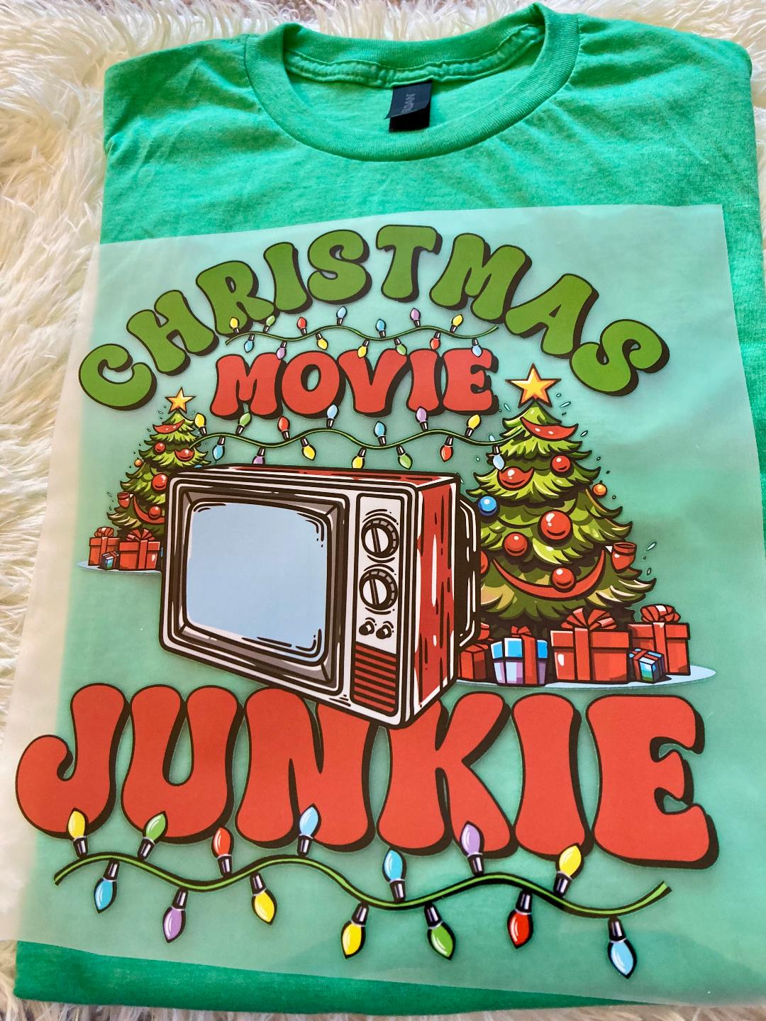 Christmas Movie Junkie Tee-Shirt Claim