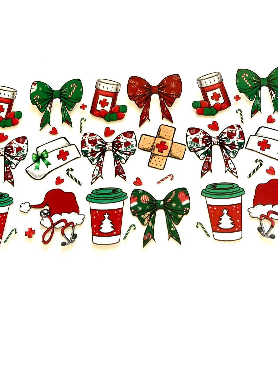 Christmas Nurse Cup Wrap
